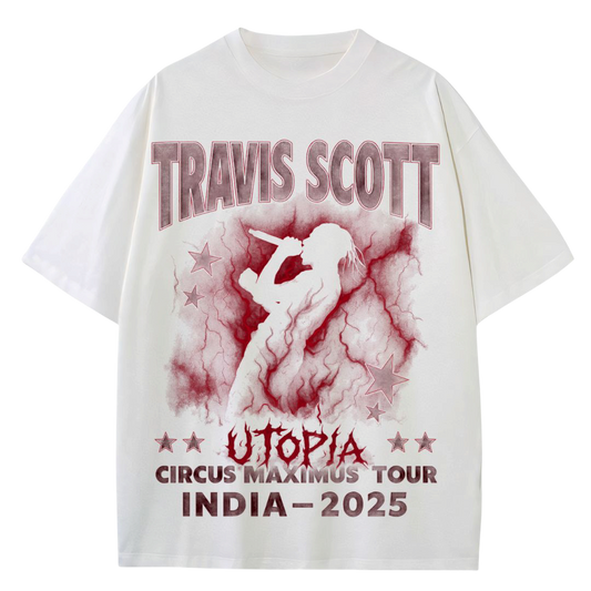 CIRCUS MAXIMUS INDIA 2025 V2  - TRAVIS SCOTT OVERSIZED TSHIRT