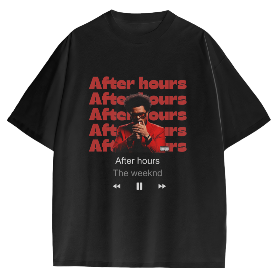 AFTERHOURS - THE WEEKND  OVERSIZED TSHIRT