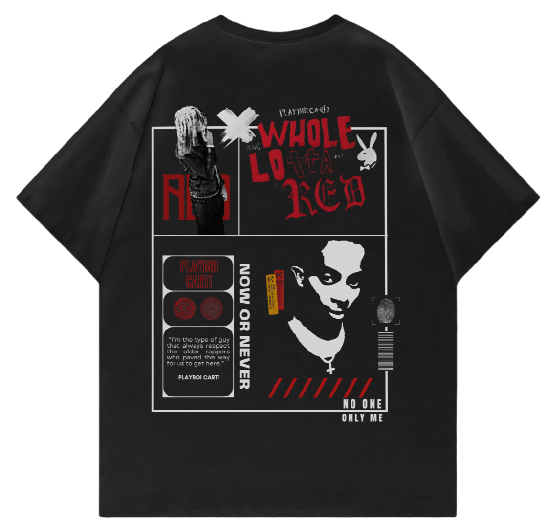 WHOLE LOTTA RED V1 - PLAYBOI CARTI OVERSIZED TSHIRT